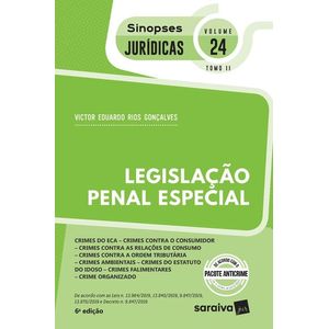 SINOPSES JURIDICAS V24 - TOMO II - LEGISLACAO PENAL ESPECIAL