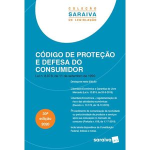 CODIGO DE PROTECAO E DEFESA DO CONSUMIDOR - COLECAO SARAIVA DE LEGISLACAO