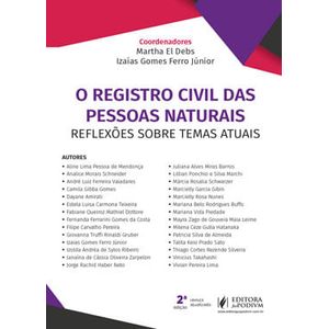REGISTRO CIVIL DAS PESSOAS NATURAIS, O