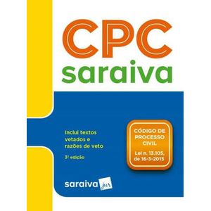 CODIGO DE PROCESSO CIVIL - LEGISLACAO - COLECAO SARAIVA DE BOLSO