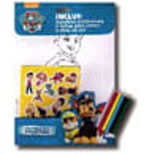 PATRULHA CANINA COLORINDO COM ADESIVOS E LAPIS DE COR