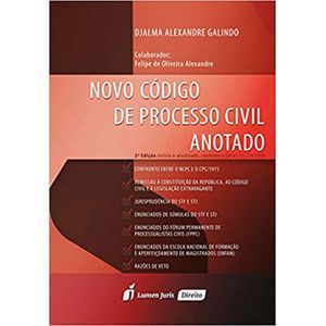 NOVO CODIGO DE PROCESSO CIVIL ANOTADO