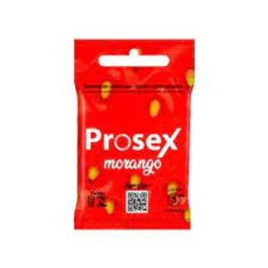 PROSEX PRESERVATIVO MORANGO 3UN