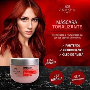 AMAKHA MASCARA TONALIZANTE VERMELHA  300G
