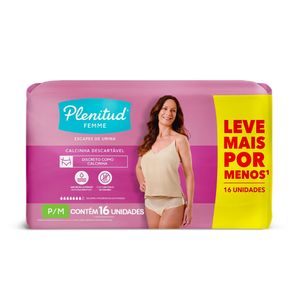 ROUPA INTIMA PLENITUD ACTIVE MULHER P/M 16UN