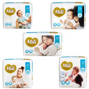 FRALDA INFANTIL MILI LOVECARE JUMBO XG 22UN
