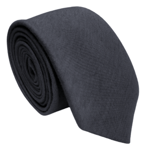 Gravata Algodão  Slim Cinza