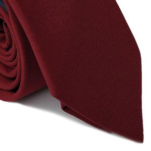 Gravata Tradicional Cerimonial Poliéster Marsala Liso