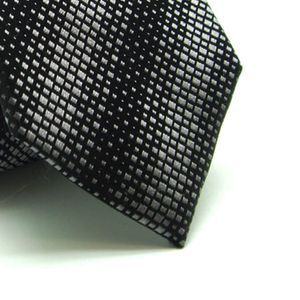 Gravata Seda Losangos Em Preto E Cinza