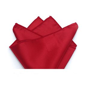 Lenço De Bolso Em Poliéster Vermelho