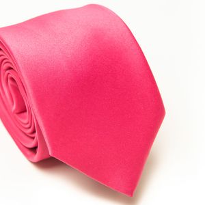 Gravata Tradicional Lisa Rosa Pink