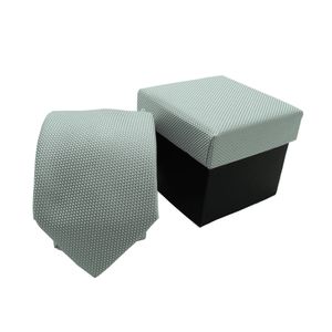 Gravata Tradicional Jacquard Em Poliéster Com Caixinha