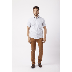 Camisa custom m/c Azul claro