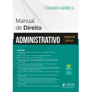 MANUAL DE DIREITO ADMINISTRATIVO - VOLUME UNICO