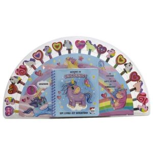 KIT DIVERTIDO - DESENHE OS UNICORNIOS