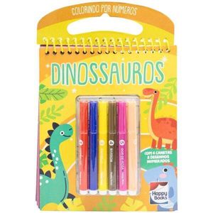 COLORINDO POR NUMEROS - DINOSSAUROS