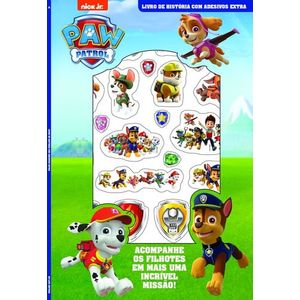 PATRULHA CNAINA - LIVRO DE HISTORIAS COM ADESIVOS EXTRA