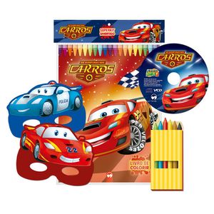 SUPERKIT DIVERTIDO - CARROS COM GIZ DE CERA
