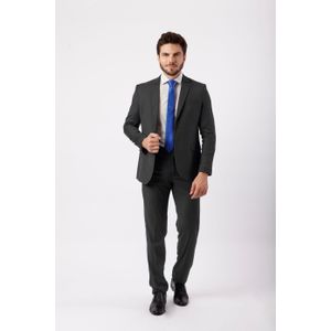 Terno Poliviscose Elastano Liso Cinza Chumbo