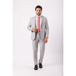 Terno Poliviscose Elastano Liso Cinza