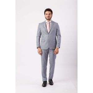 Terno Poliviscose Melange Azul