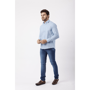 Camisa manga longa custom Azul céu