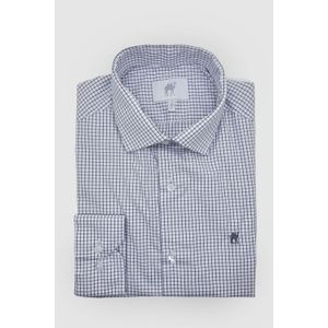 Camisa m/l s/bolso vista simples Xadrez lilas