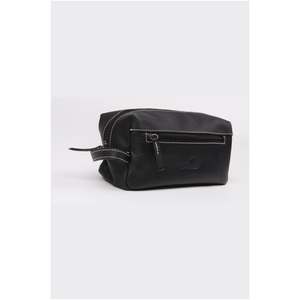 Necessaire couro preta