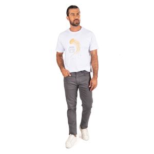 Calça Sarja 5 Bolsos Cinza