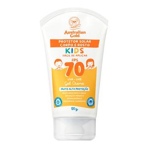 AUSTRALIAN GOLD PROTETOR SOLAR GEL CREME KIDS FPS70 120G