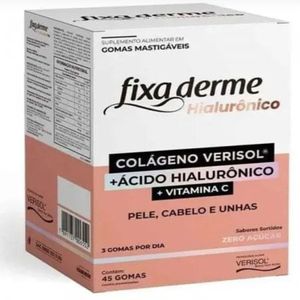FIXA DERMA COLAGENO VERISOL ACIDO HIALURONICO 45GOMAS