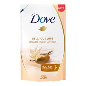 DOVE SABONETE LIQUIDO KARITE E BAUNILHA REFIL 220ML