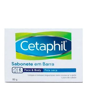 CETAPHIL SABONETE EM BARRA FACE E BODY PELE SECA 80G