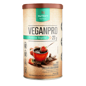 VEGANPRO NUTRIFY FONDUE DE CHOCOLATE COM MORANGO 450G