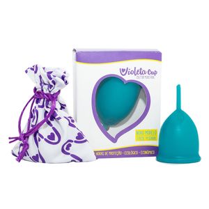 COLETOR MENSTRUAL VIOLETA CUP TIPO B VERDE 1UN