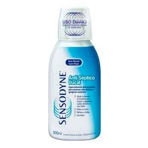 SENSODYNE ENXAGUATORIO BUCAL COM FLUOR SEM ALCOOL 300ML