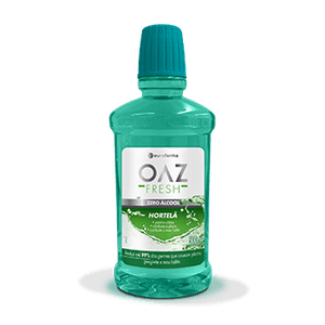 ENXAGUATORIO BUCAL OAZ FRESH ZERO ALCOOL HORTELA 250ML