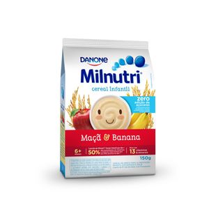 MILNUTRI CEREAL INFANTIL ZERO AÇUCAR ARROZ BANANA MAÇA 150G
