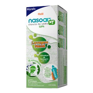 NASOAR XT 0,9 REFIL LAVAGEM NASAL 15 ENVELOPES