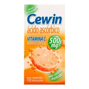 CEWIN 500MG LARANJA SEM AÇUCAR 10CPR EFERVESCENTES
