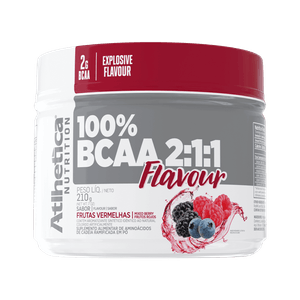 BCAA ATLHETICA 100% FLAVOUR FRUTAS VERMELHAS 210G