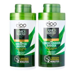 KIT EICO BABOSA/ALOEVERA SHAMPOO+CONDICIONADOR 450ML