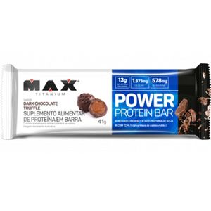POWER PROTEIN BAR MAX TITANIUM DARK CHOCOLATE TRUFFLE 41G
