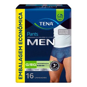 ROUPA INTIMA DESCARTAVEL TENA PANTS MEN G/XG 16UN