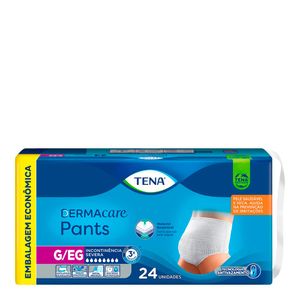 ROUPA INTIMA DESCARTAVEL TENA DERMACARE G/EG 24UN