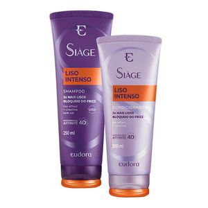 KIT EUDORA SIAGE SHAMPOO+COND LISO INTENSO 250ML/200ML