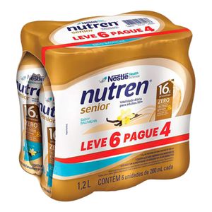 KIT NUTREN SENIOR BAUNILHA 200ML 6UN