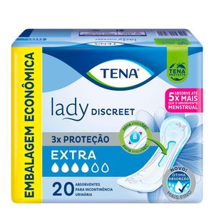 ABSORVENTE TENA LADY DISCREET EXTRA 20UN