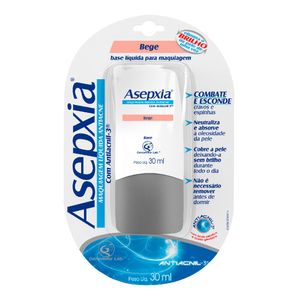 ASEPXIA MAQUIAGEM ANTIACNE BASE LIQUIDA BEGE 30ML