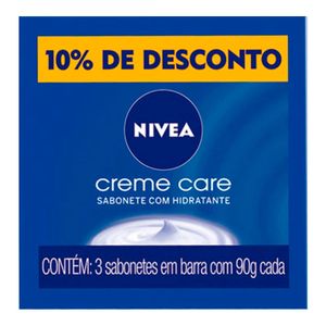 NIVEA SABONETE CREME CARE 90G 3UN